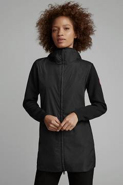 Chamarras Canada Goose Mujer México - WindBridge Prendas De Punto Negros PF0792354